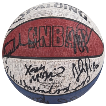 1988 All-Star Game Multi Signed All-Star Game Shootout Basketball With 20 Signatures Including Johnson, Thomas & Jordan - 133/140 (Beckett)